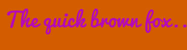 Image with Font Color B40AB8 and Background Color D45C00